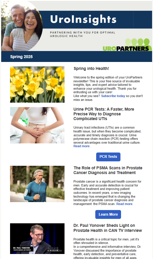 UroInsights Spring Newsletter